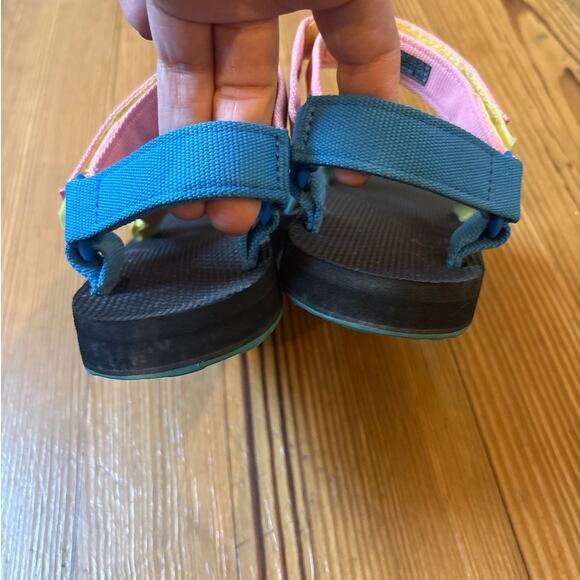 Teva original universal 90s multicolor double strap sandals SIZE 8 - Picture 3 of 6